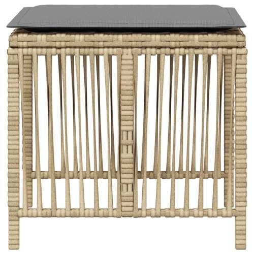 Vrtni taburei s jastucima 4 kom 41x41x36 cm od poliratana - Miješana bež 4 Cijena