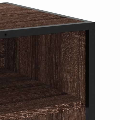 TV ormarić boja hrasta 91x40x46 cm konstruirano drvo i metal - Smeđi hrast 1 91 cm Cijena