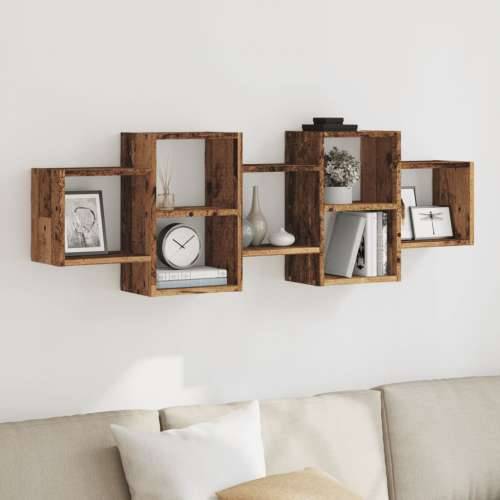 Zidna polica boja staro drvo 129x18x42 cm konstruirano drvo - Staro drvo 129 x 18 x 42 cm 1 Cijena