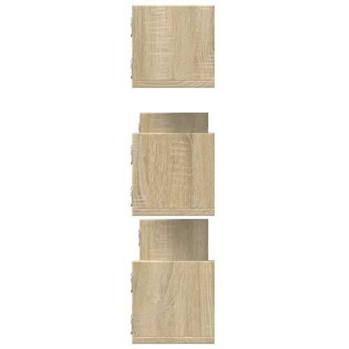 Zidne police 3 kom boja hrasta 80x18x18 cm konstruirano drvo - sonoma hrast 80 x 18 x 18 cm 1 Cijena