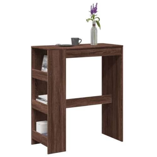 Barski stol s držačima boja hrasta 90x40x103,5 cm drveni - Smeđi hrast 1 Cijena