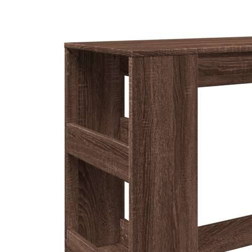 Barski stol s držačima boja hrasta 90x40x103,5 cm drveni - Smeđi hrast 1 Cijena