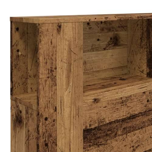 Uzglavlje s ormarićem boja taro drvo 180x18,5x102,5 cm drveni - Staro drvo 1 Cijena