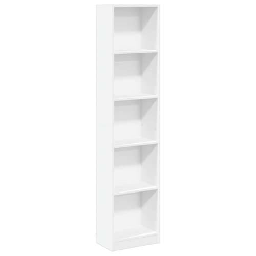 Regal za knjige bijeli 40x24x176 cm konstruirano drvo - Bijela 1 176 cm 40 cm Cijena