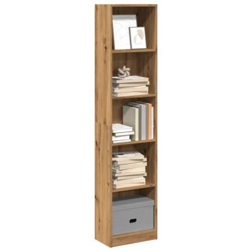 Regal za knjige boja hrasta 40x24x176 cm konstruirano drvo - Boja hrasta 1 176 cm 40 cm Cijena