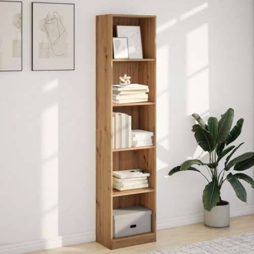 Regal za knjige boja hrasta 40x24x176 cm konstruirano drvo - Boja hrasta 1 176 cm 40 cm Cijena