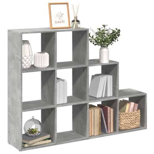 Pregrada/regal za knjige 3 razine sivi 137,5x29x103,5 cm drveni - Beton siva 1 103.5 cm 137.5 cm Cijena