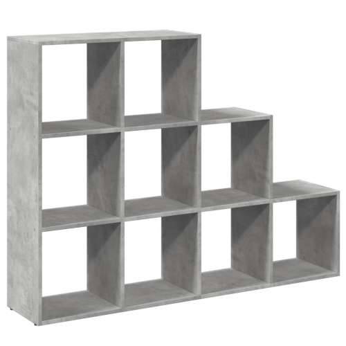Pregrada/regal za knjige 3 razine sivi 137,5x29x103,5 cm drveni - Beton siva 1 103.5 cm 137.5 cm Cijena
