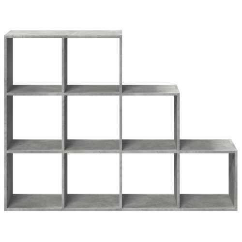 Pregrada/regal za knjige 3 razine sivi 137,5x29x103,5 cm drveni - Beton siva 1 103.5 cm 137.5 cm Cijena