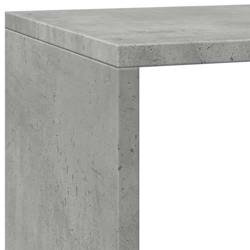 Pregrada/regal za knjige 3 razine sivi 137,5x29x103,5 cm drveni - Beton siva 1 103.5 cm 137.5 cm Cijena
