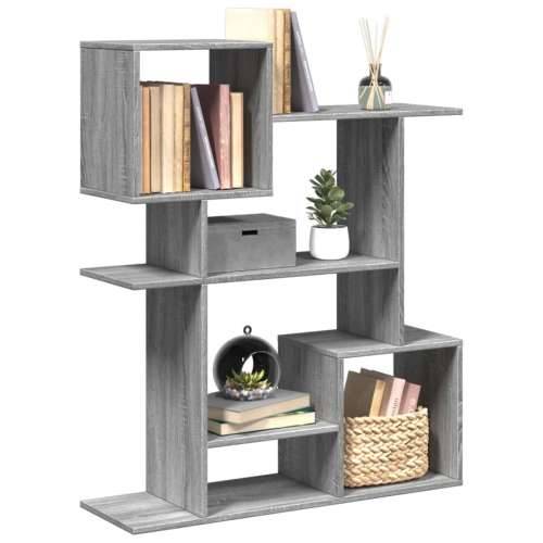 Pregrada / regal za knjige boja hrasta 92x29x112 cm drveni - Sivi hrast sonoma 1 112 cm Cijena