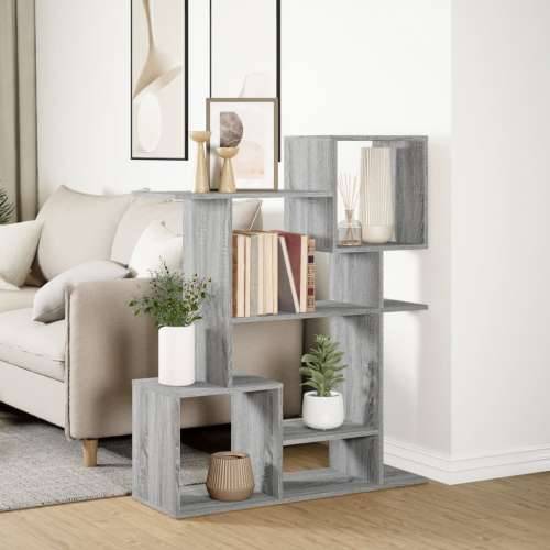 Pregrada / regal za knjige boja hrasta 92x29x112 cm drveni - Sivi hrast sonoma 1 112 cm Cijena