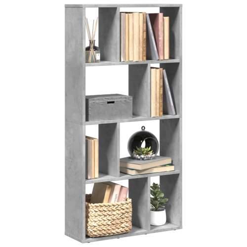 Regal za knjige boja betona 60x20x120 cm konstruirano drvo - Beton siva 1 60 cm Cijena