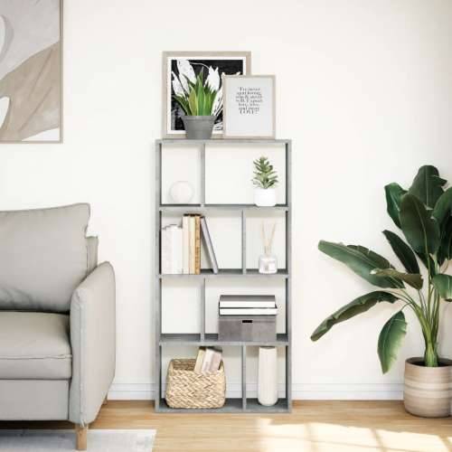 Regal za knjige boja betona 60x20x120 cm konstruirano drvo - Beton siva 1 60 cm Cijena
