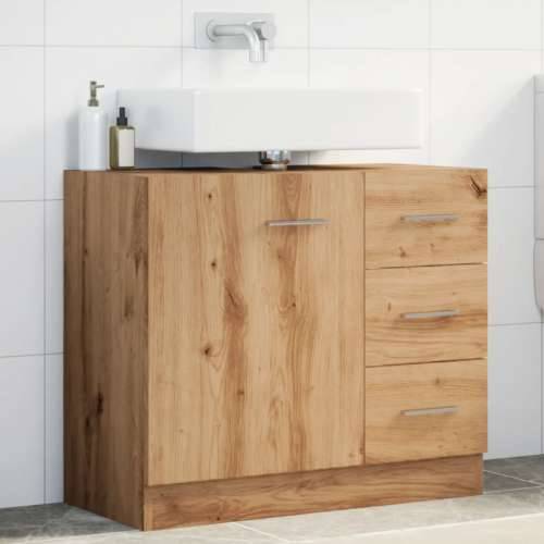 Ormarić za Lavabo - Umivaonik boja artisian hrast 63x30x54 cm drveni - hrast artisan 1 Cijena