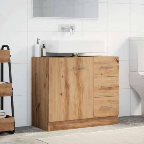 Ormarić za Lavabo - Umivaonik boja artisian hrast 63x30x54 cm drveni - hrast artisan 1 Cijena
