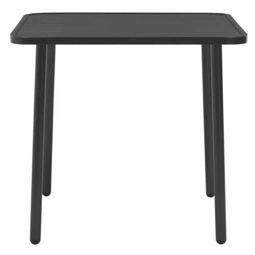 Vrtni stol tamno sivi 80 x 80 x 72 cm čelik Cijena