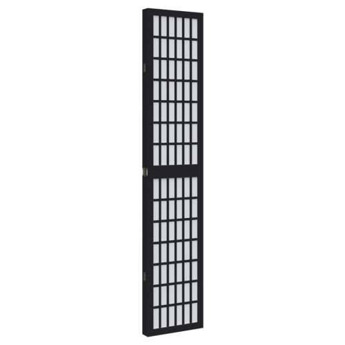 Paravan - Sobna pregrada s 4 panela crno od masivnog drva paulovnije - 40 x 160 cm 4 Cijena