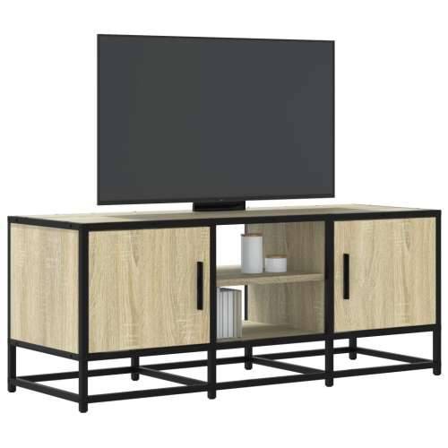 TV ormarić boja hrasta 100x35x41 cm konstruirano drvo i metal - sonoma hrast 1 100 cm Cijena
