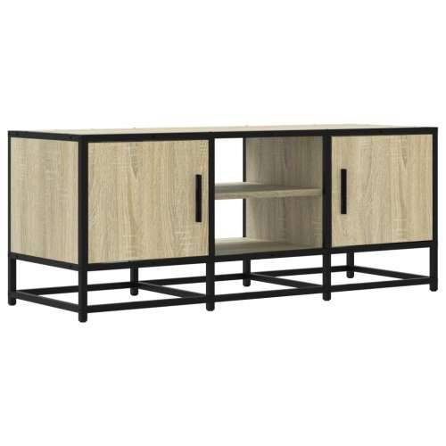 TV ormarić boja hrasta 100x35x41 cm konstruirano drvo i metal - sonoma hrast 1 100 cm Cijena