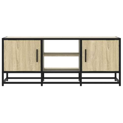 TV ormarić boja hrasta 100x35x41 cm konstruirano drvo i metal - sonoma hrast 1 100 cm Cijena
