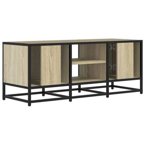 TV ormarić boja hrasta 100x35x41 cm konstruirano drvo i metal - sonoma hrast 1 100 cm Cijena