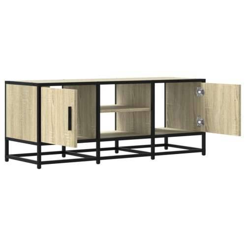 TV ormarić boja hrasta 100x35x41 cm konstruirano drvo i metal - sonoma hrast 1 100 cm Cijena