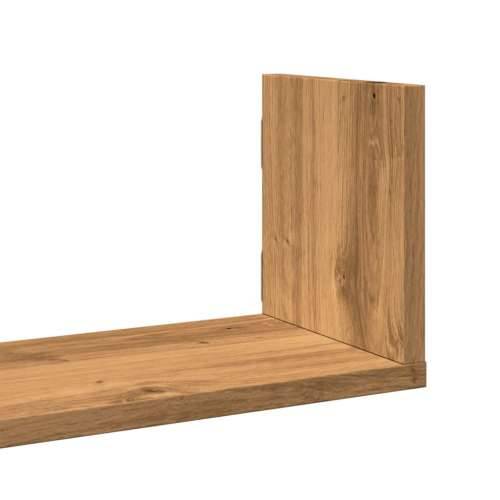 Zidne police 3 kom boja artisian hrast 80x18x18 cm drvene - Boja hrasta 80 x 18 x 18 cm 1 Cijena