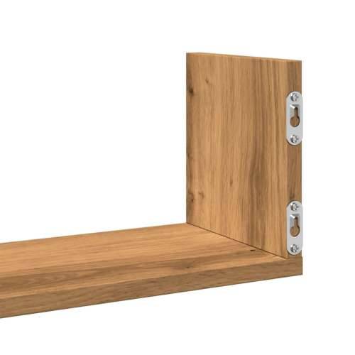 Zidne police 3 kom boja artisian hrast 80x18x18 cm drvene - Boja hrasta 80 x 18 x 18 cm 1 Cijena