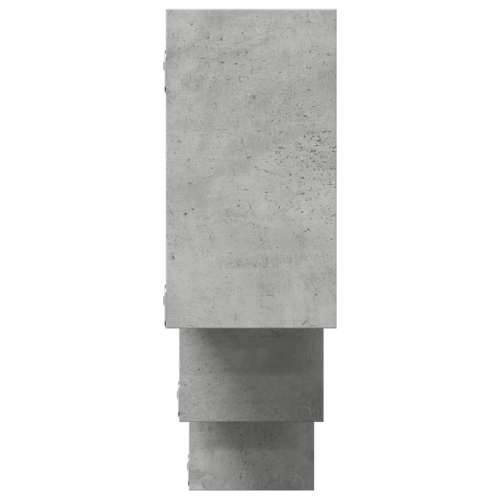 Zidna polica siva boja betona 159x18x66 cm konstruirano drvo - Beton siva 1 Cijena