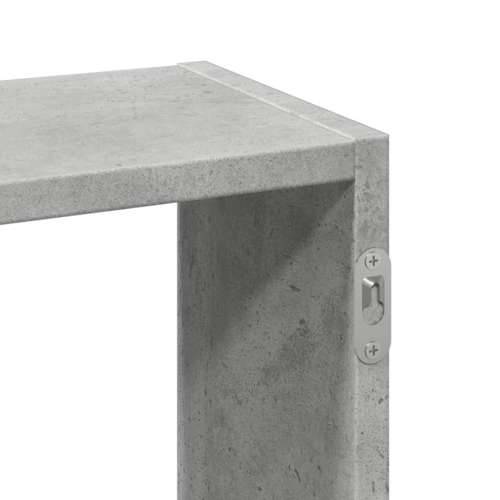 Zidna polica siva boja betona 159x18x66 cm konstruirano drvo - Beton siva 1 Cijena