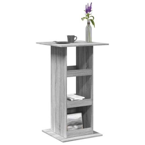 Barski stol s prostorom siva boja hrasta 60x60x102 cm drveni - Sivi hrast sonoma 1 Cijena