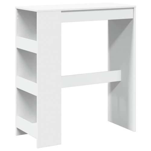 Barski stol s držačima bijeli 90x40x103,5 cm konstruirano drvo - Bijela 1 Cijena
