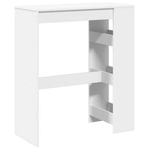 Barski stol s držačima bijeli 90x40x103,5 cm konstruirano drvo - Bijela 1 Cijena