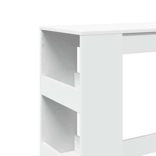 Barski stol s držačima bijeli 90x40x103,5 cm konstruirano drvo - Bijela 1 Cijena