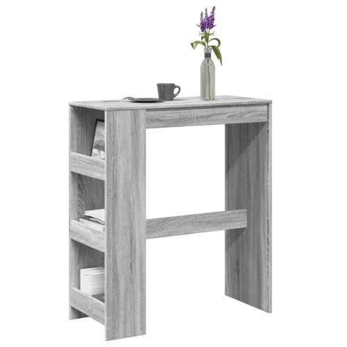 Barski stol s držačima boja hrasta 90x40x103,5 cm drveni Sivi hrast sonoma 1 Cijena