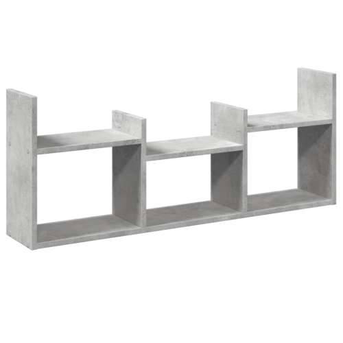 Zidni ormarić siva boja betona 100x18x40 cm konstruirano drvo - Beton siva 1 Cijena
