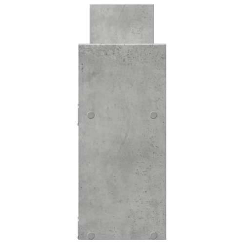 Zidni ormarić siva boja betona 100x18x40 cm konstruirano drvo - Beton siva 1 Cijena