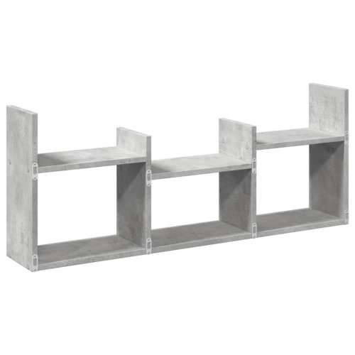 Zidni ormarić siva boja betona 100x18x40 cm konstruirano drvo - Beton siva 1 Cijena