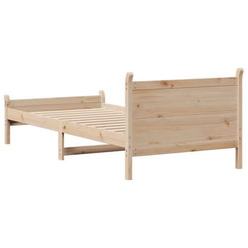 Okvir kreveta bez madraca 100x200 cm konstruirano drvo - Prirodna 100 x 200 cm Cijena