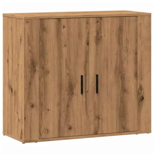 Komoda boja hrasta artisan 80 x 33 x 70 cm konstruirano drvo - Boja hrasta 1 Cijena