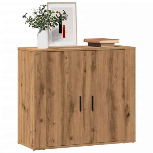 Komoda boja hrasta artisan 80 x 33 x 70 cm konstruirano drvo - Boja hrasta 1 Cijena