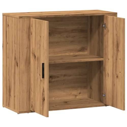 Komoda boja hrasta artisan 80 x 33 x 70 cm konstruirano drvo - Boja hrasta 1 Cijena