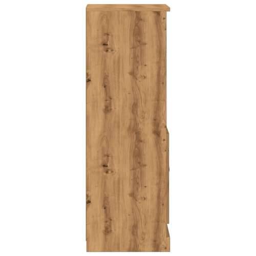 Visoka komoda boja hrasta 36x35,5x103,5 cm konstruiranog drva - Boja hrasta 1 Cijena