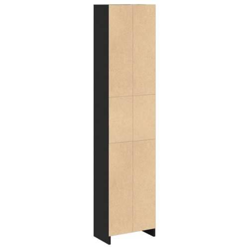 Regal za knjige crni 40x24x176 cm od konstruiranog drva - Crna 1 176 cm 40 cm Cijena