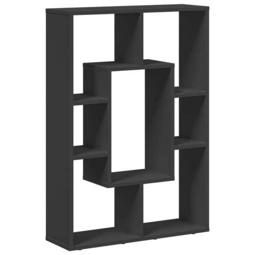 Regal za knjige crni 63x20x90 cm od konstruiranog drva - Crna 1 Cijena