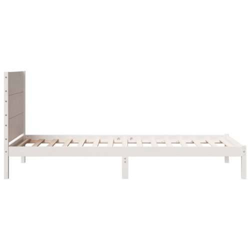 Dugi okvir kreveta bez madraca bijeli 100x210 cm masivno drvo - Bijela 100 x 210 cm Cijena