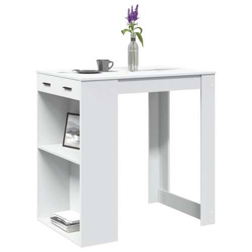 Barski stol bijeli 102 x 70 x 103,5 cm konstruirano drvo - Bijela 1 Cijena