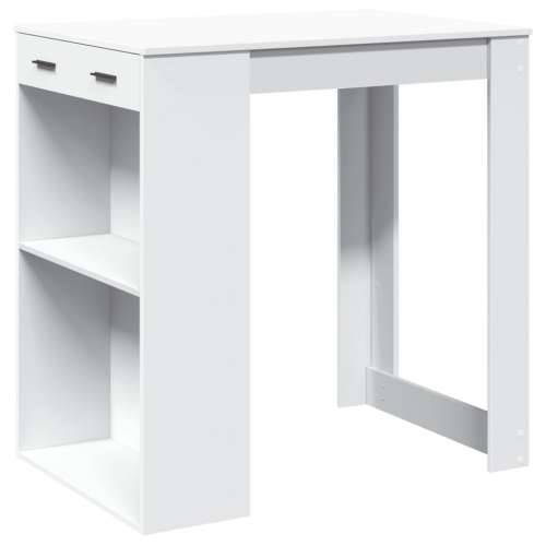 Barski stol bijeli 102 x 70 x 103,5 cm konstruirano drvo - Bijela 1 Cijena