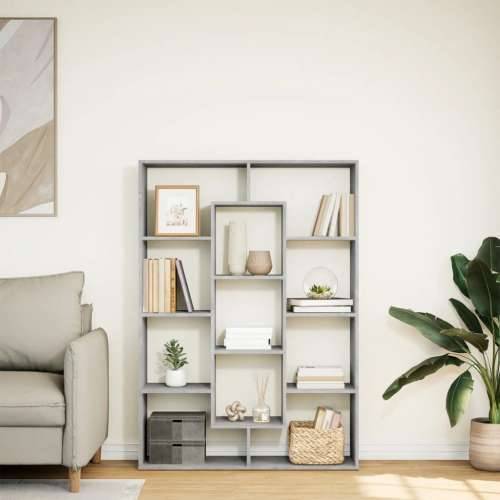 Ormarić za knjige boja betona 102x29x143 cm drveni - Beton siva 1 143 cm 102 cm Cijena